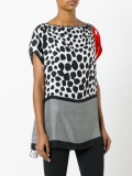 multi-print blouse
