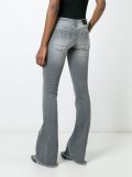 frayed hem bootcut jeans