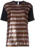 sequin stripe blouse 