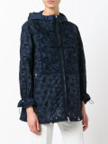 guipure lace hooded jacket
