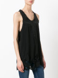 embroidered tank