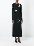mushroom print long dress