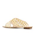 leather flat sandals