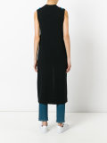 sleeveless cardi-coat