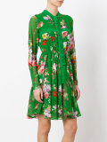 floral print flared dress 