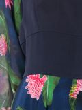 midi floral pleated skirt