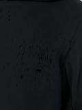 distressed zip hoodie