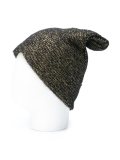 metallic knit beanie