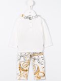 logo print trouser set