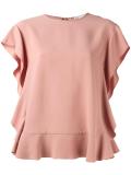 ruffled blouse