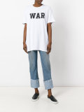 'war' print T-shirt