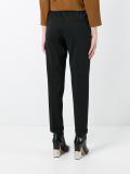 pleated tapered trousers