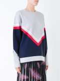 'Chevron Stripe Boyfriend' sweatshirt