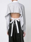 'Dot Pique Tie Back' shirt