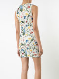 embroidered flowers lace dress