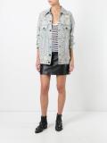 distressed denim jacket
