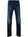 gradient detail straight-leg jeans