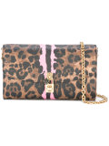 leopard print clutch bag