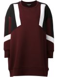panelled sweatshirt dress
