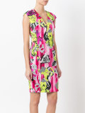 v-neck printed dress