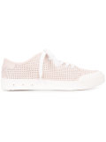 perforated decoration sneakers