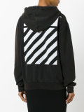 'stick up' print hoodie