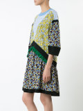 multiple prints shift dress