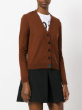V-neck buttoned cardigan