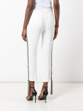 fringed-side tailored trousers