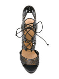 geometric cuts strappy sandals