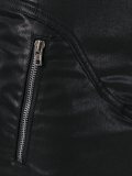 coated mini skirt