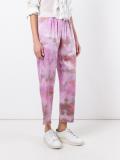 tie-dye print trousers