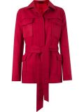 lace up buttoned coat