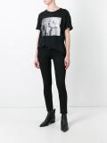 rose print T-shirt