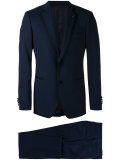 contrasting piping two-piece suit