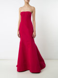 strapless trumpet gown