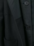 draped hooded coat