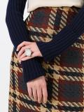 'Tribal Deco' pearl and diamond ring