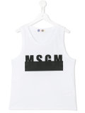 logo print vest 