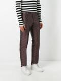 geometric pattern tailored trousers