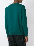 stripe logo print sweatshirt