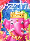crowned elephant tie-dye T-shirt