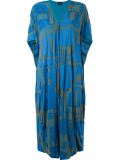 printed wide mid-length dress