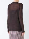 sheer longsleeved T-shirt