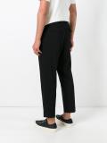 drop-crotch cropped trousers