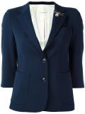 single breasted cropped jacket