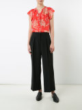 floral print top 