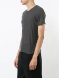 contrast seam T-shirt 