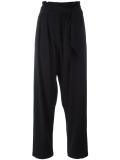 high-waisted trousers
