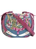 embellished denim shoulder bag